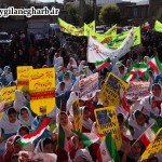 مراسم راهپیمایی ۱۳ آبان در گیلانغرب برگزارشد + تصاویر