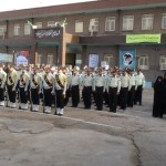 برگزاری مراسم صبحگاه مشترک نیروهای نظامی و انتظامی در گیلانغرب