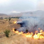 وقوع آتش سوزی در مراتع «بان گلین وهاربر » گیلانغرب