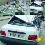 وزش باد شدید درگیلانغرب خسارت به بار آورد+ تصاویر