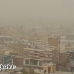 هجوم گرد وخاک شدید گیلانغرب را در خود فرو برد+ تصاویر